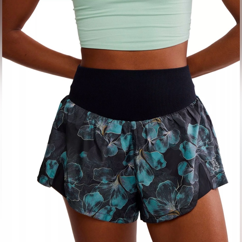 FP Movement Women's Carpe Diem Shorts. NWT. Midnight floral